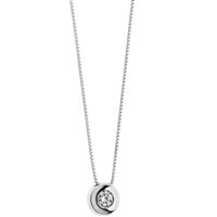 Pendente Comete Donna Punto Luce in Oro bianco Diamante GLB1025 - GLB1025